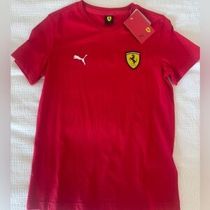 F1 Ferrari Red Tee with Shield Logo